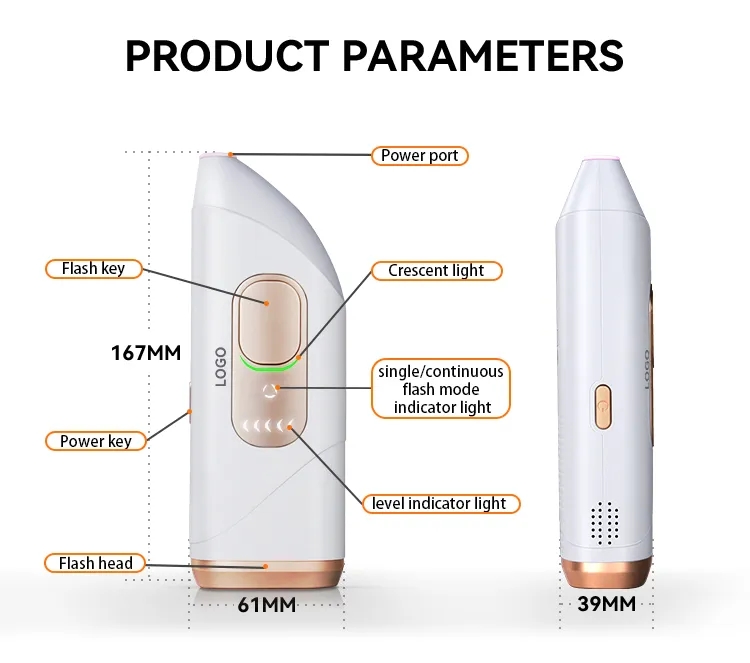 SKB-2008L Home-Use White IPL Hair Removal Device