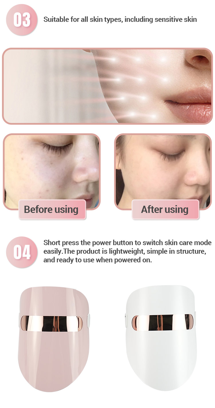 SKB-1818P Wireless LED Facial Therapy Mask
