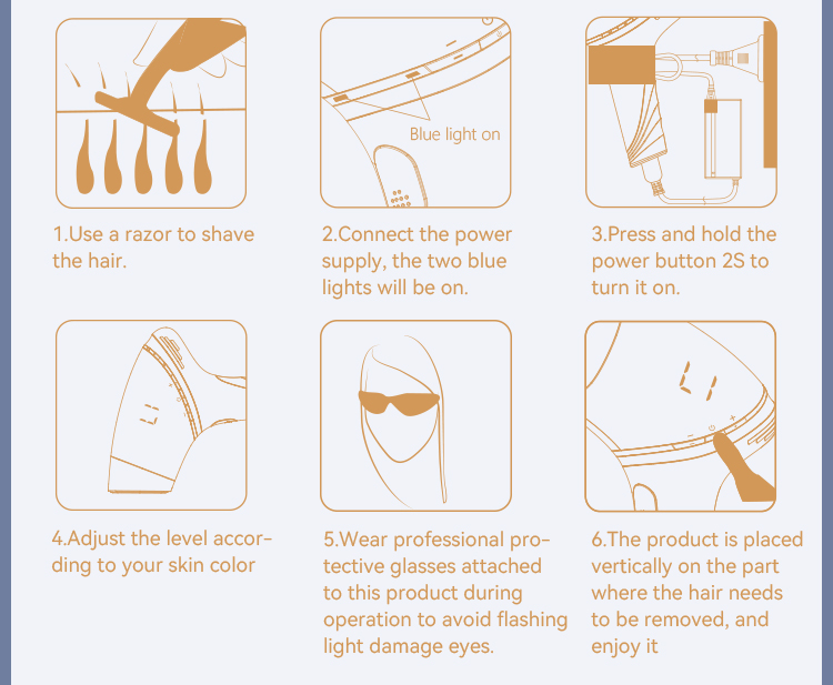 SKB-2110 Home-Use IPL Hair Removal Device