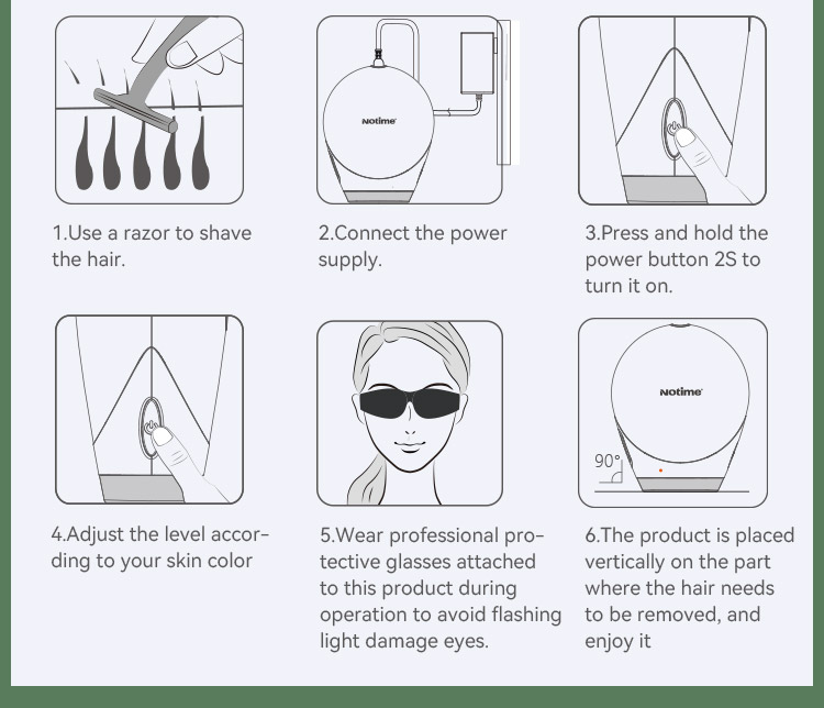 SKB-2128 Portable IPL Hair Removal Device